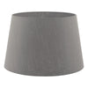 Cezanne 45cm Faux Silk Tapered Drum Shade In Grey