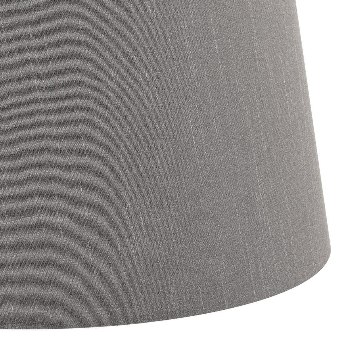 Cezanne 45cm Faux Silk Tapered Drum Shade In Grey