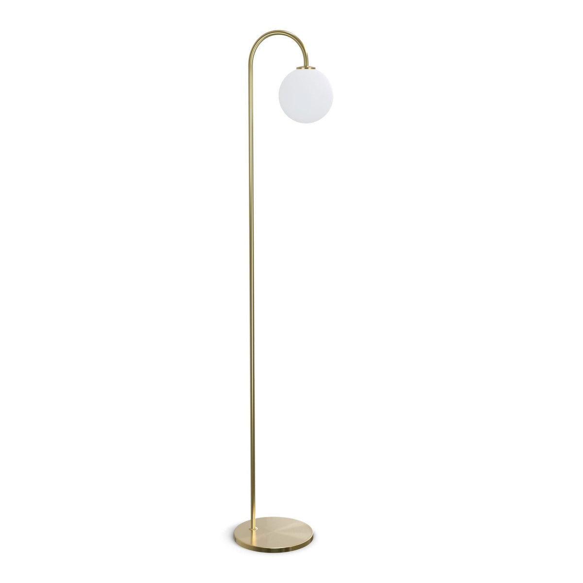A full-length studio shot of the floor lamp on a white background, emphasising its design.