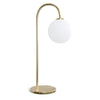Ballon Table Lamp In Satin Brass With Opal Shade