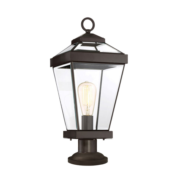 Ravine Medium IP44 Pedestal Light in Western Bronze