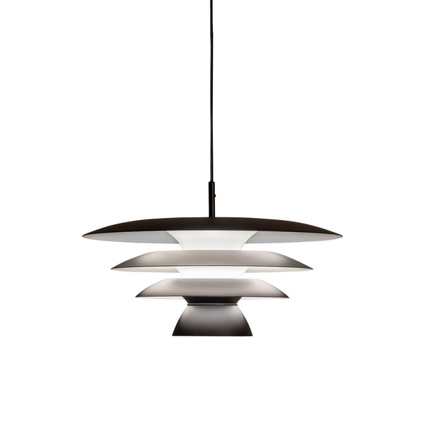 Da Vinci 430mm Single Metal Pendant in Black