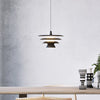 Da Vinci 300mm Single Metal Pendant in Black