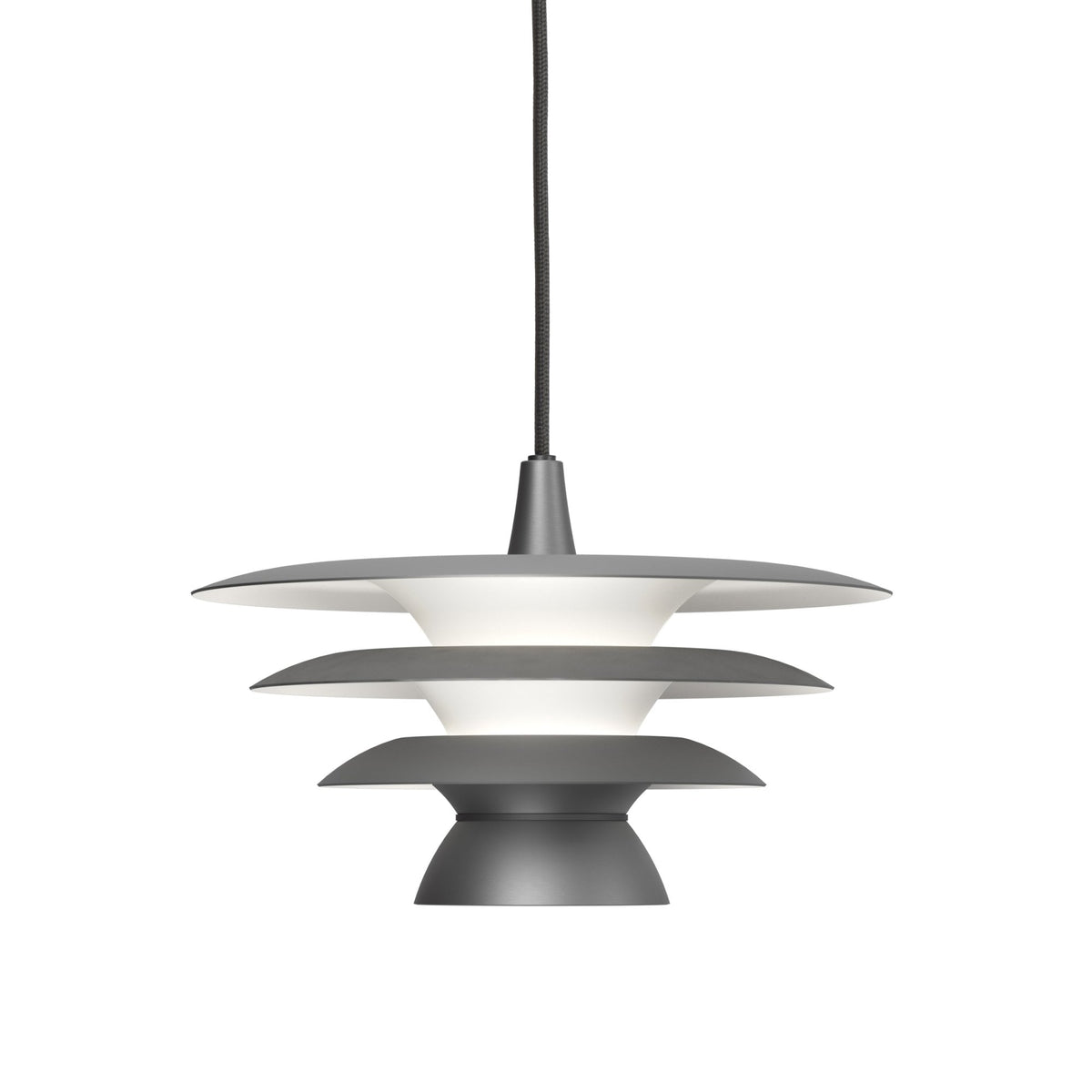 Da Vinci 300mm Single Metal Pendant in Oxide Grey