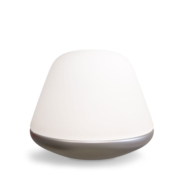 Bloom Large Dimmable Table Lamp In Satin Silver