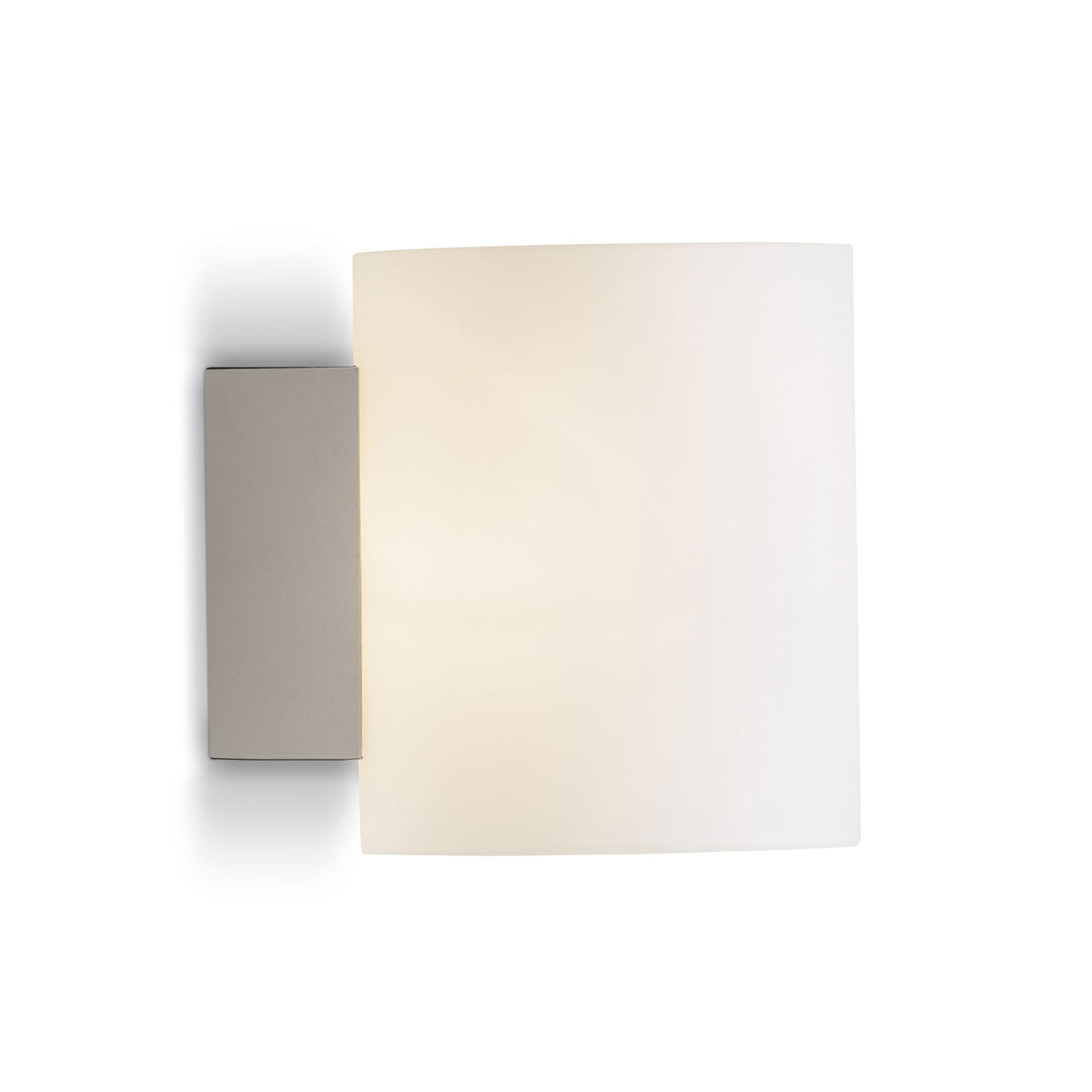 Evoke Small Wall Light In White With Frosted Glass Shade