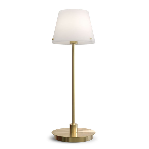 Gil Il Grande Table Lamp IN Satin Brass With Frosted Glass Shade