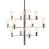 Manola Krona 12 Light Pendant In Chrome