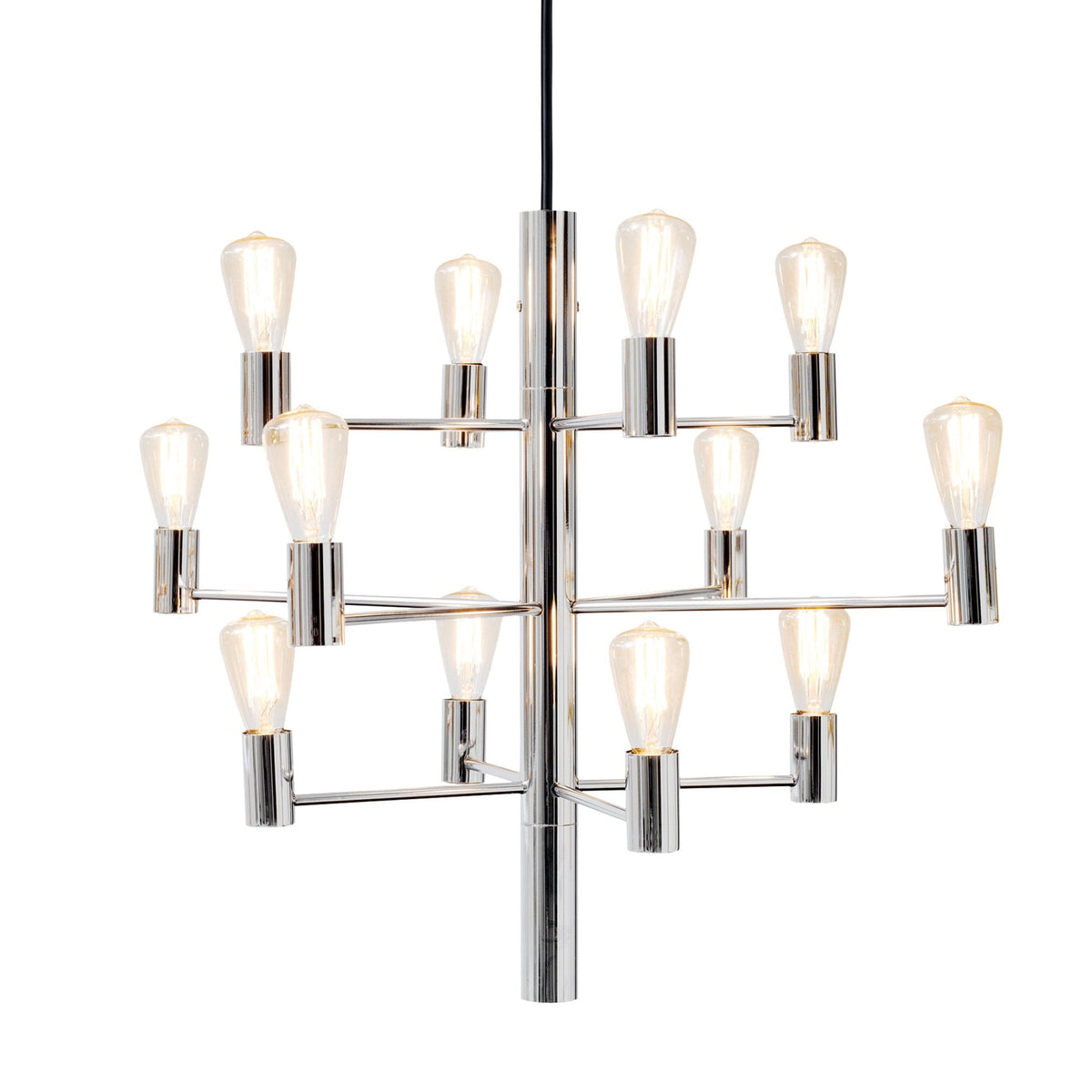 Manola Krona 12 Light Pendant In Chrome