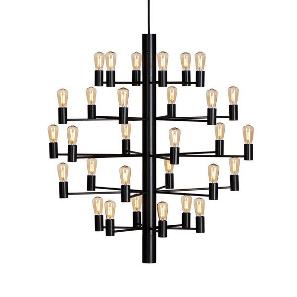 Manola Krona 30 Light Pendant In Black