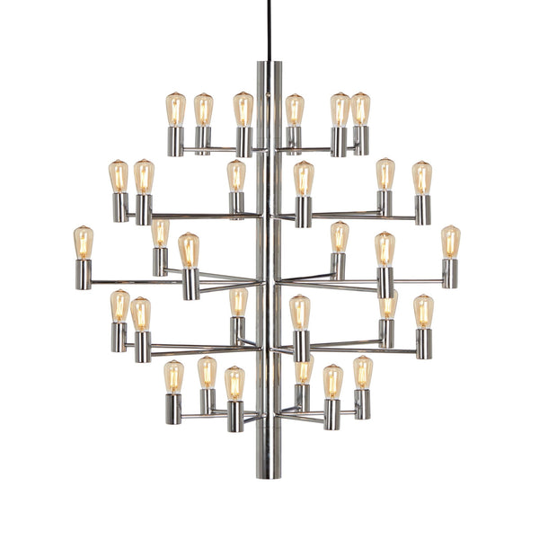 Manola Krona 30 Light Pendant In Chrome
