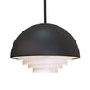 Motown Pendant in Matt Black