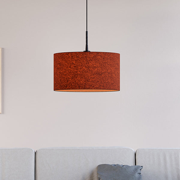 Soft Wool 400mm Pendant In Rust Red