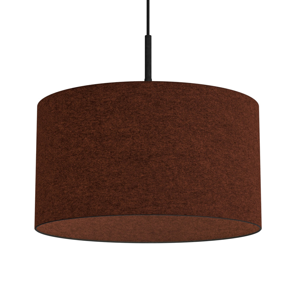 Soft Wool 400mm Pendant In Rust Red