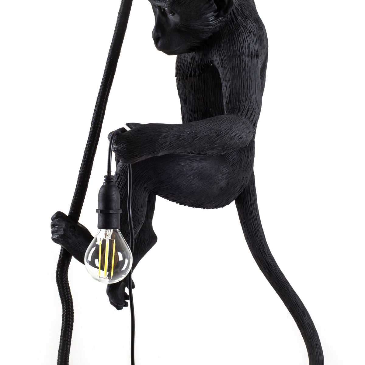Monkey Outdoor Lamp IP44 with Rope Edition in Black