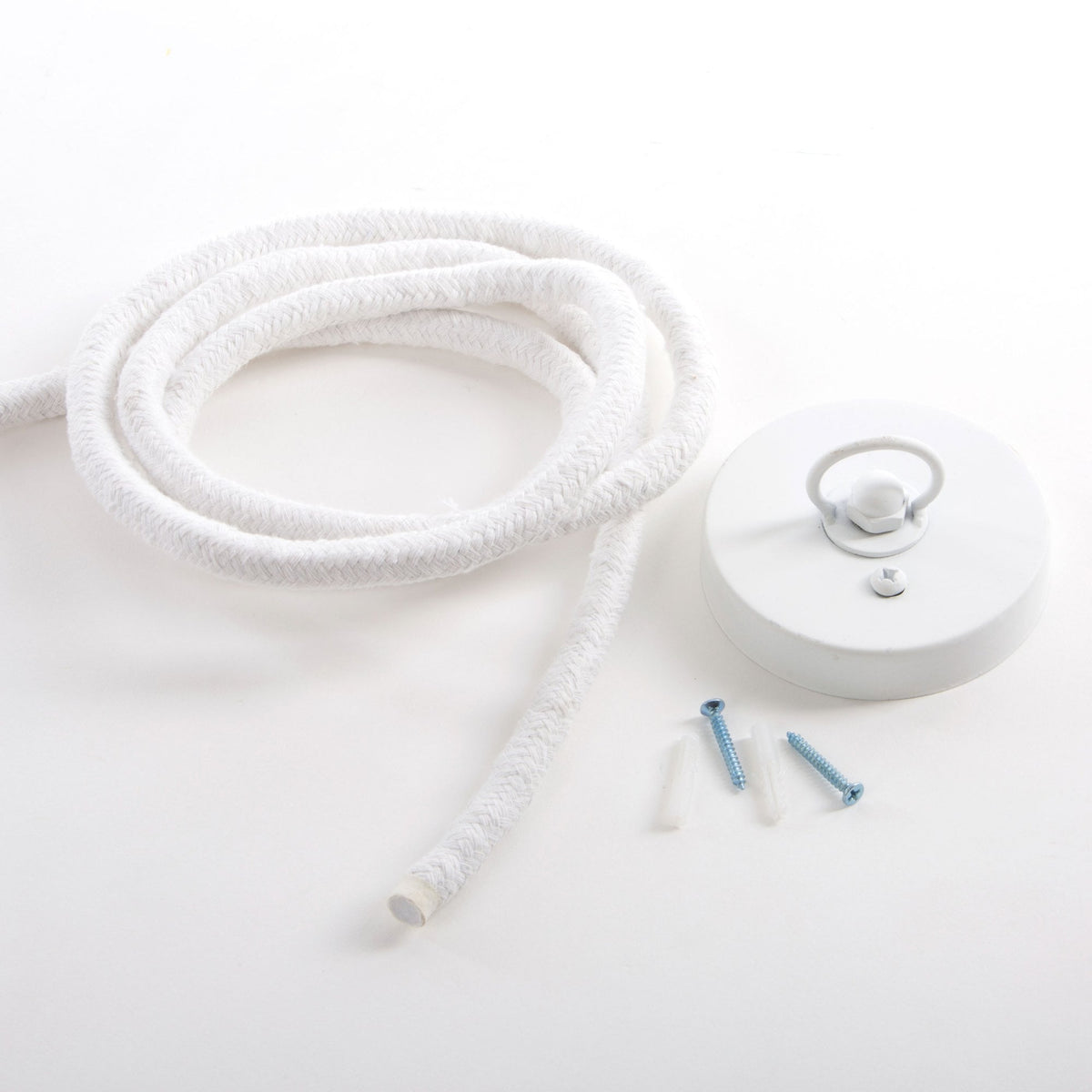 Monkey Indoor Ceiling Light with Rope Edition in White