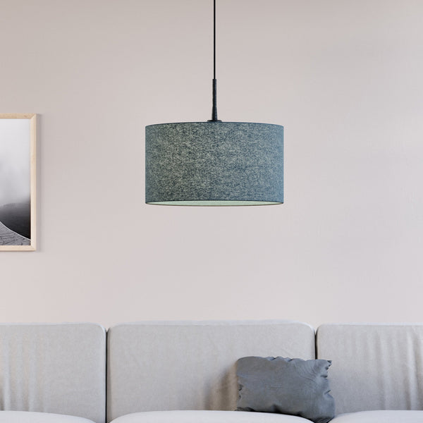 Soft Wool 400mm Pendant In Blue