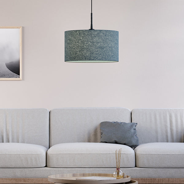 Soft Wool 400mm Pendant In Blue