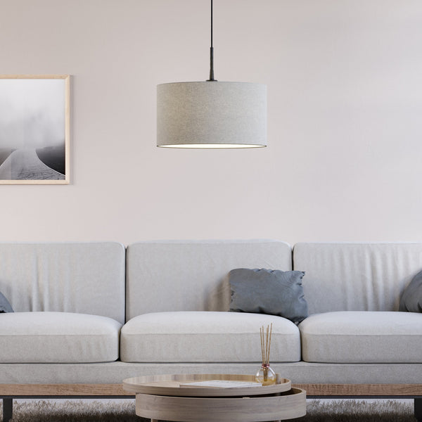 Soft Wool 400mm Pendant In Natural White