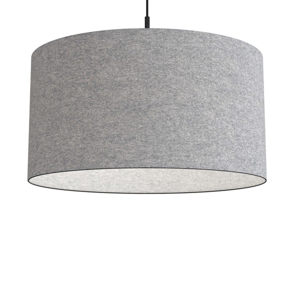 Soft Wool 570mm Pendant In Grey