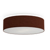 Soft Wool 440mm Ceiling Light In Rust Red