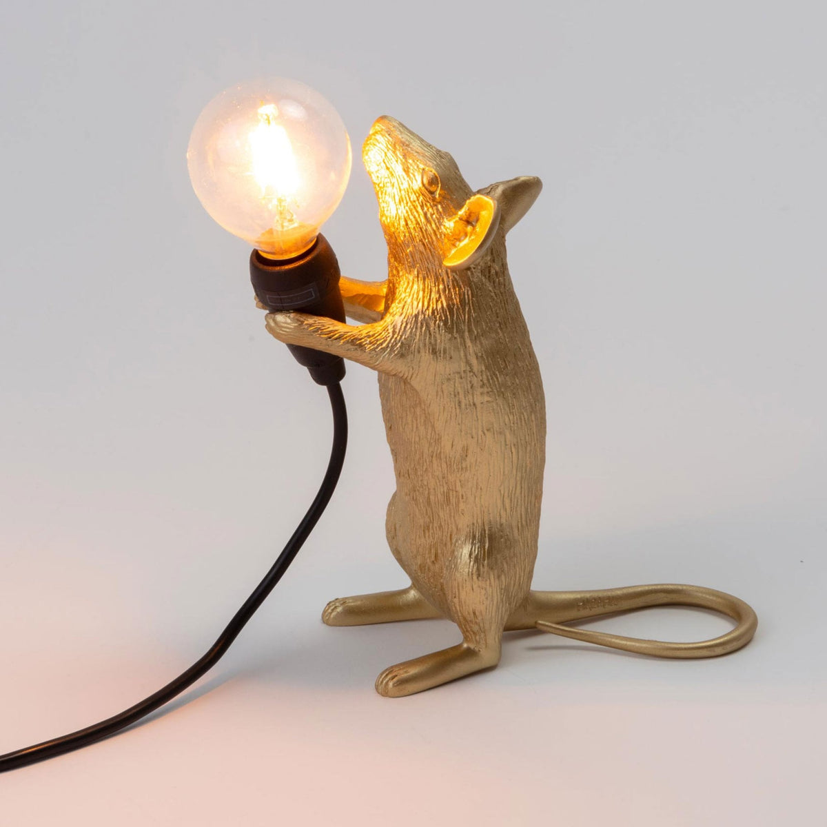 Mouse Lamp Standing Edition in Gold