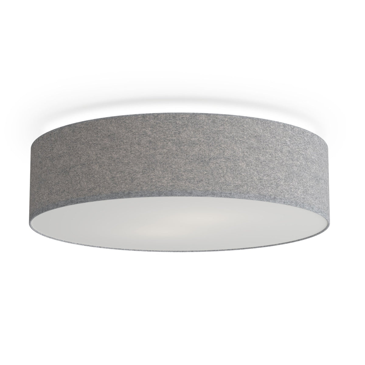 Soft Wool 440mm Ceiling Light In Grey