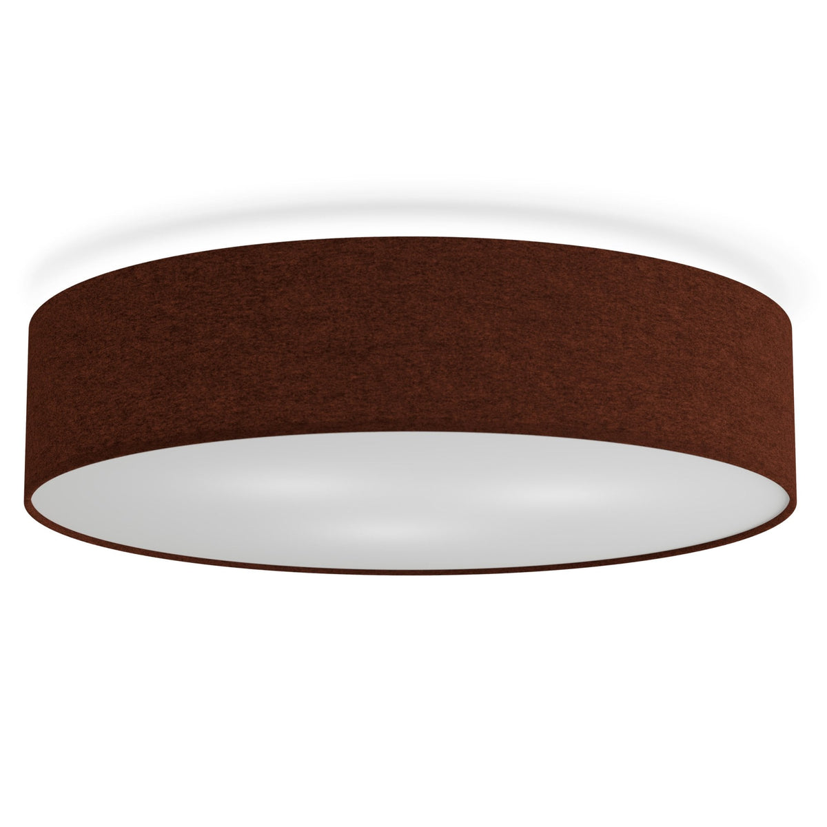 Soft Wool 500mm Ceiling Light In Rust Red