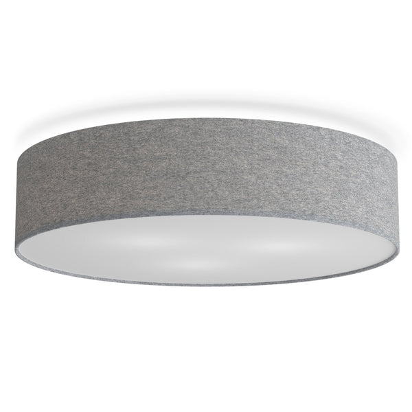 Soft Wool 500mm Ceiling Light In Grey