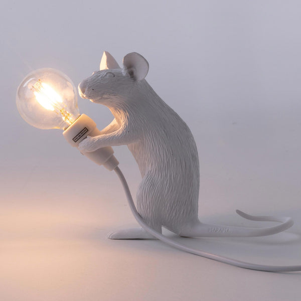 Mouse Lamp Sitting Edition in White