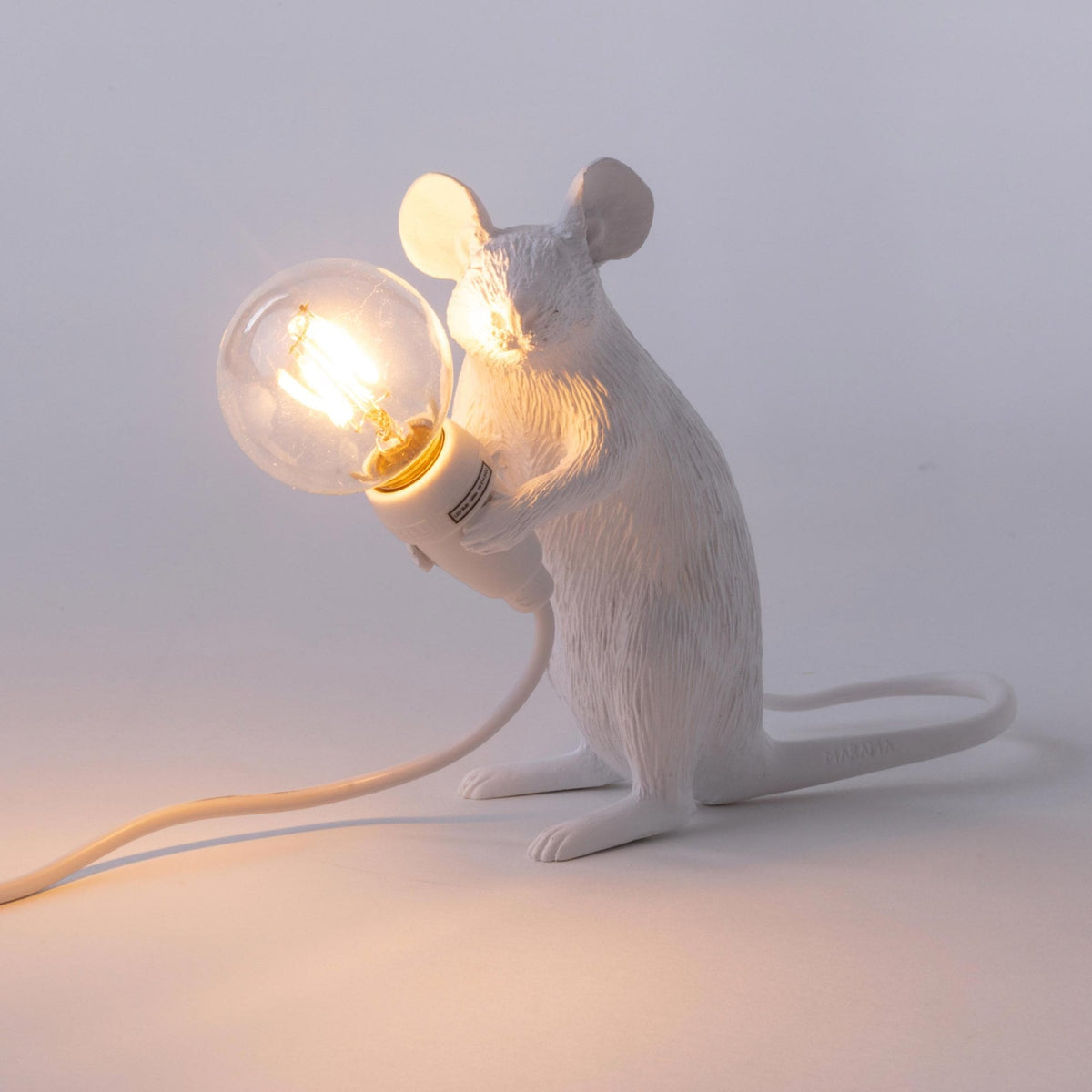 Mouse Lamp Sitting Edition in White