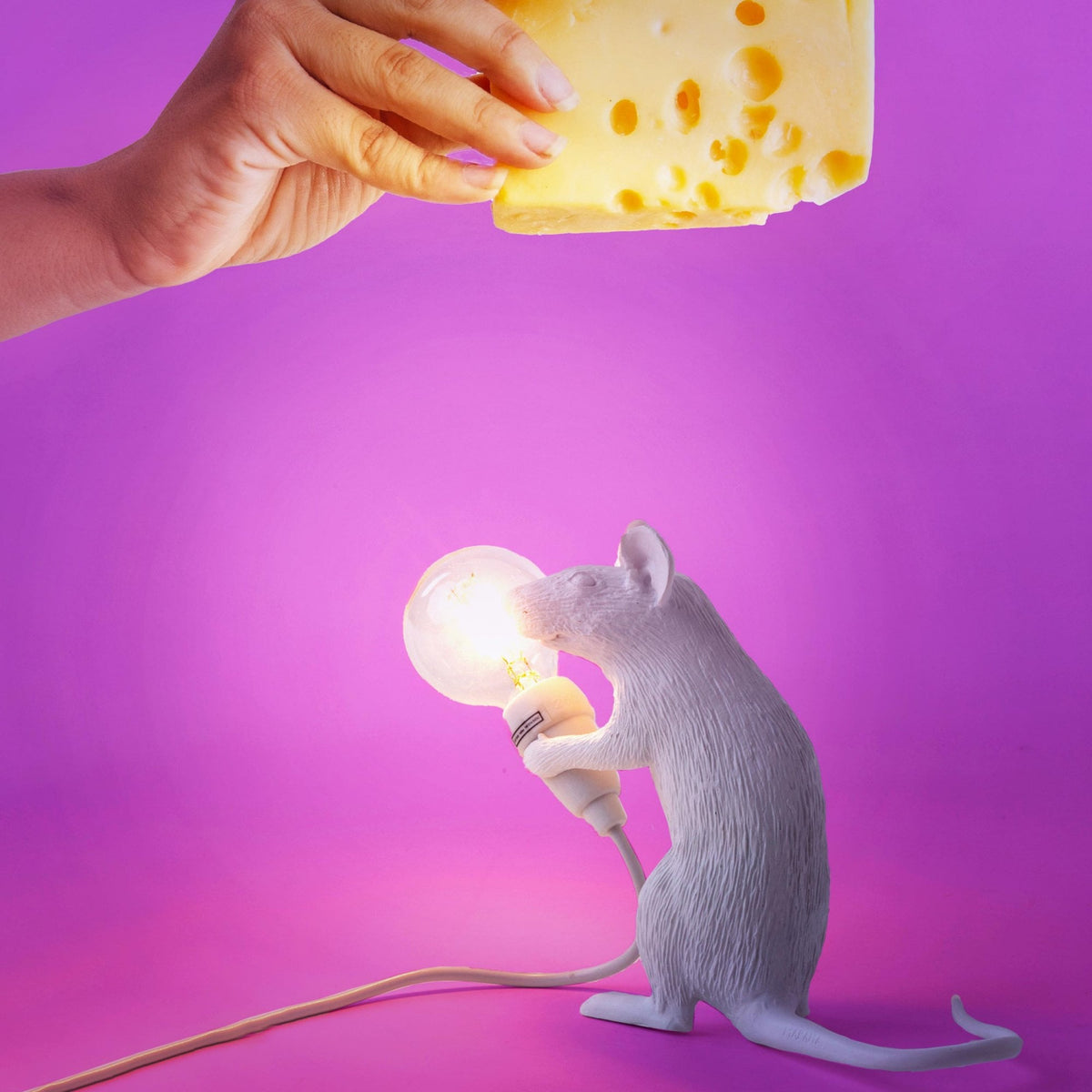 Mouse Lamp Sitting Edition in White