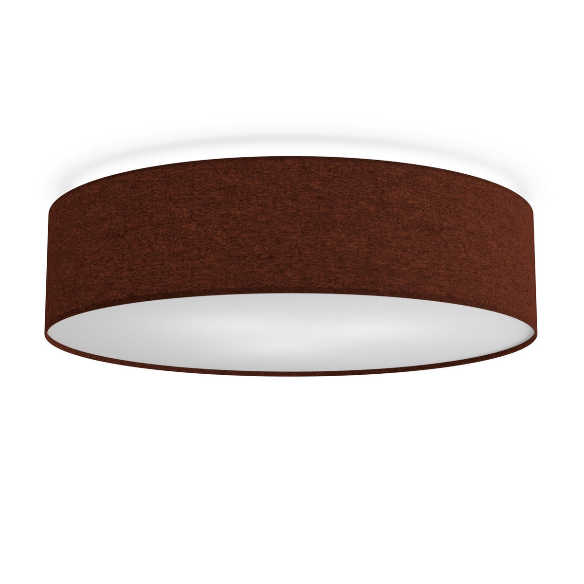 Soft Wool 600mm Ceiling Light In Rust Red
