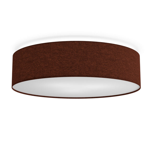 Soft Wool 600mm Ceiling Light In Rust Red