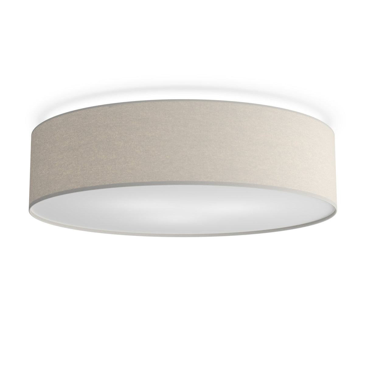Soft Wool 600mm Ceiling Light In Natural White