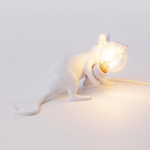 Mouse Lamp Lie Down Edition in White