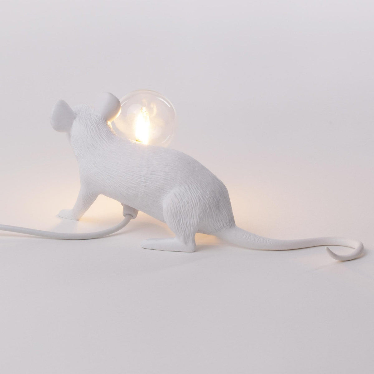 Mouse Lamp Lie Down Edition in White