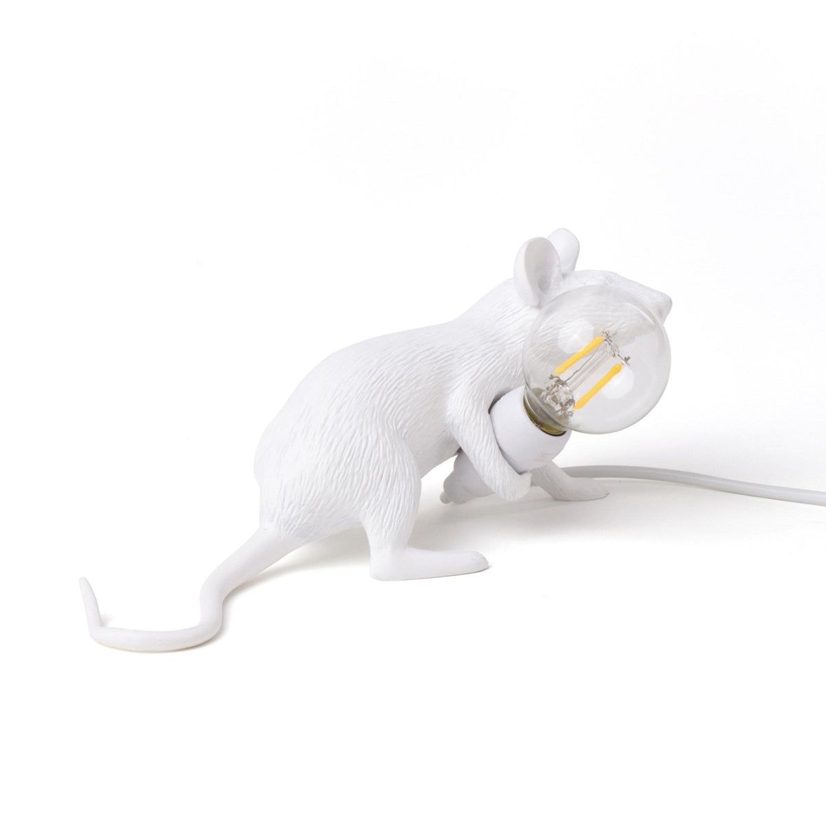 Mouse Lamp Lie Down Edition in White
