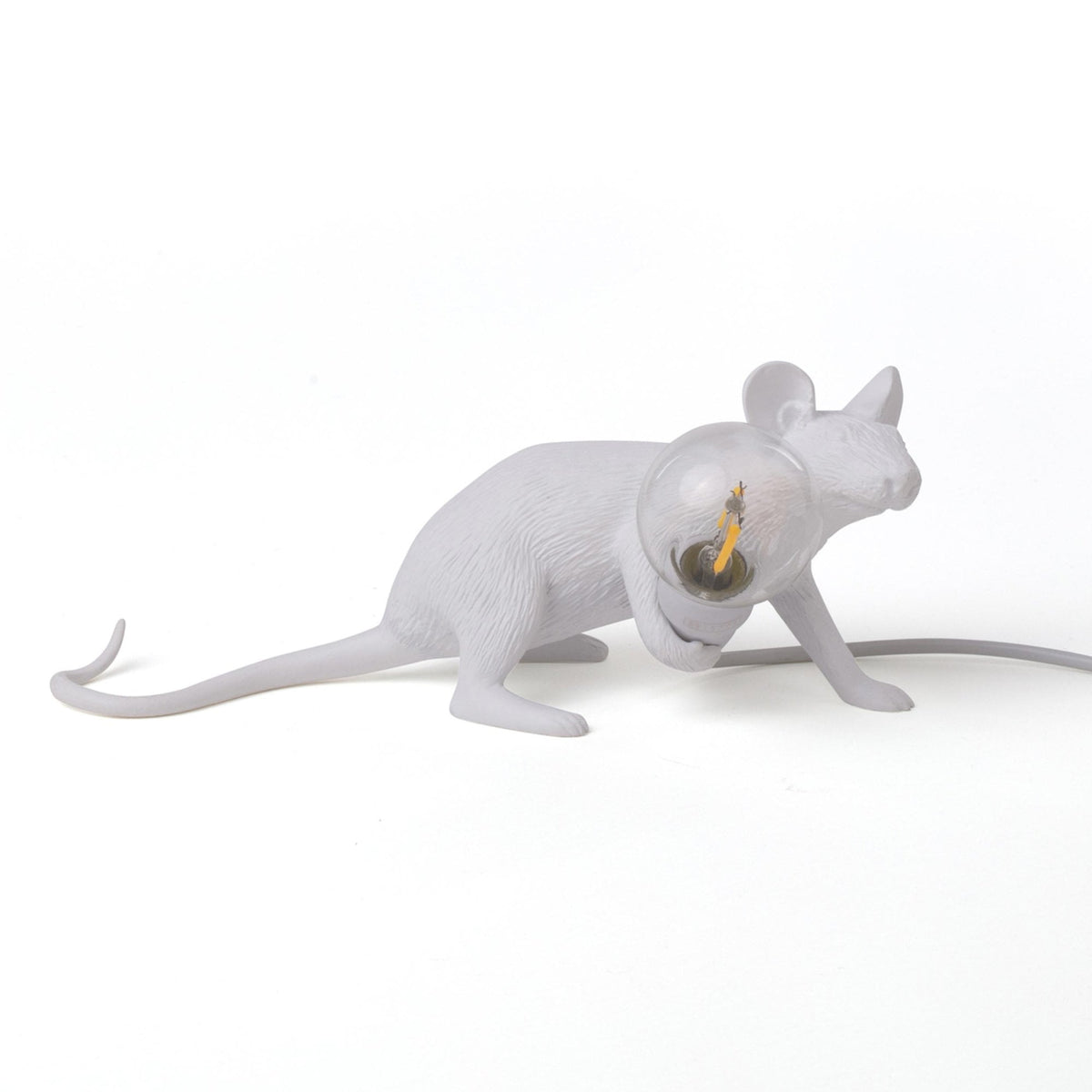 Mouse Lamp Lie Down Edition in White