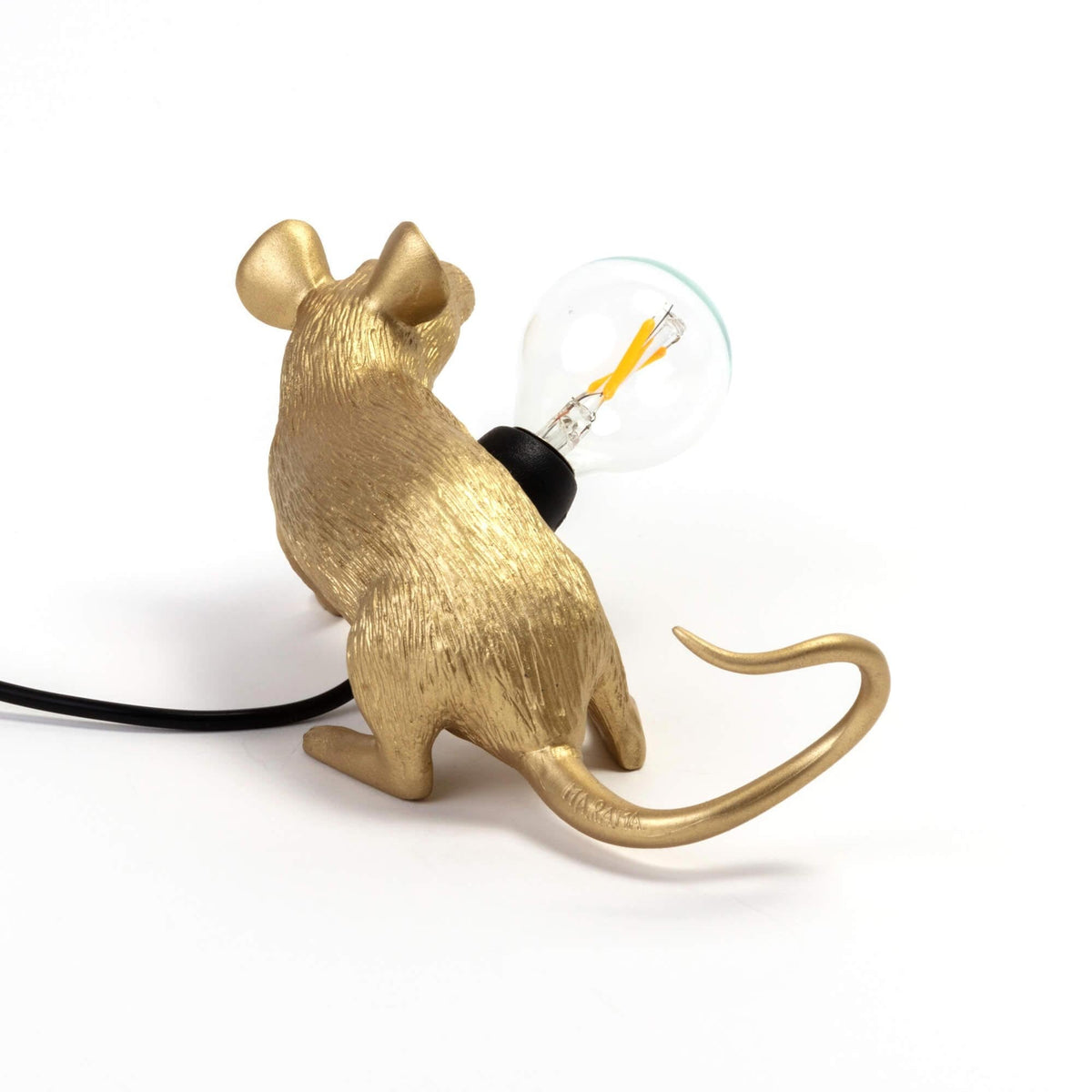 Mouse Lamp Lie Down Edition in Gold