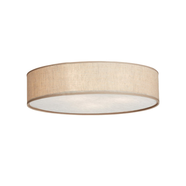 Soft Linen 600mm Ceiling Light In Natural Linen
