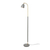 Deluxe Floor Lamp in Warm Grey & Brass