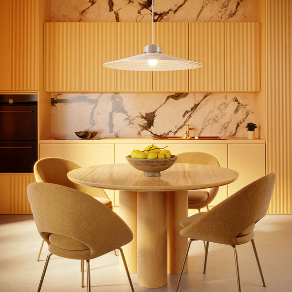 Sound Medium Pendant in White