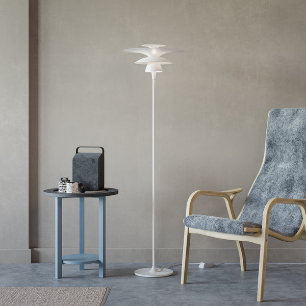 Picasso 380 Floor Lamp in White
