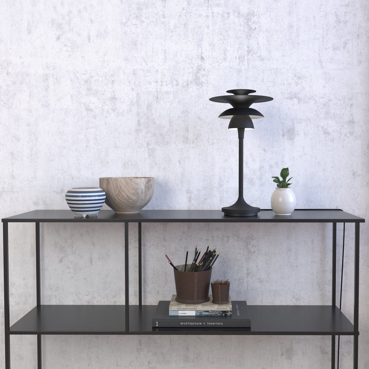 Picasso 347 Table Lamp in Black
