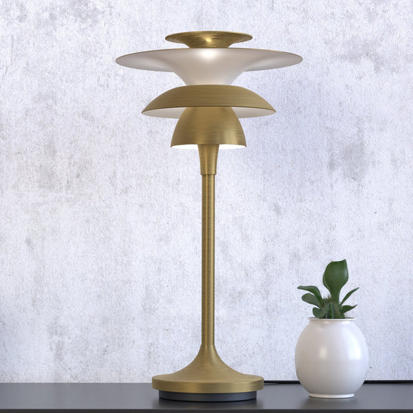 Picasso 347 Table Lamp in Antique Brass