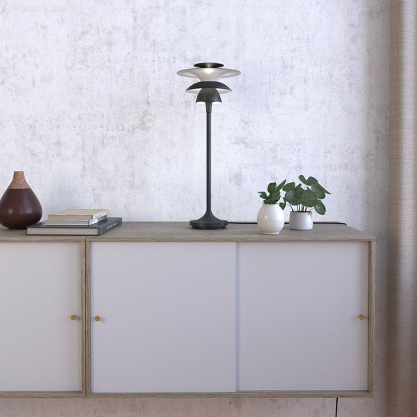 Picasso 457 Table Lamp in Oxide Grey