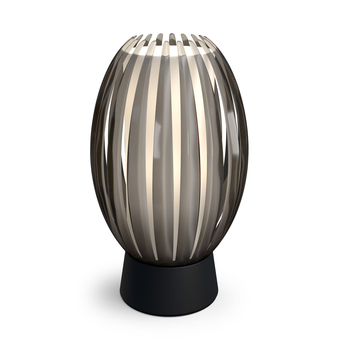 Tentacle Small Table Lamp In Black With Smoked Shade