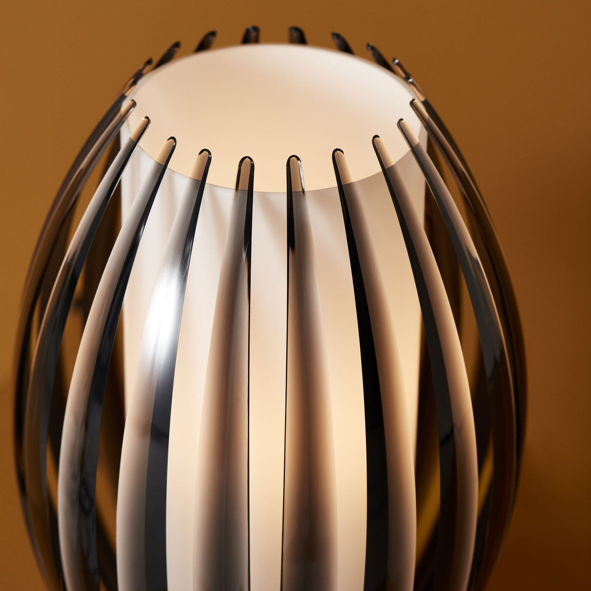 Tentacle Small Table Lamp In Black With Smoked Shade