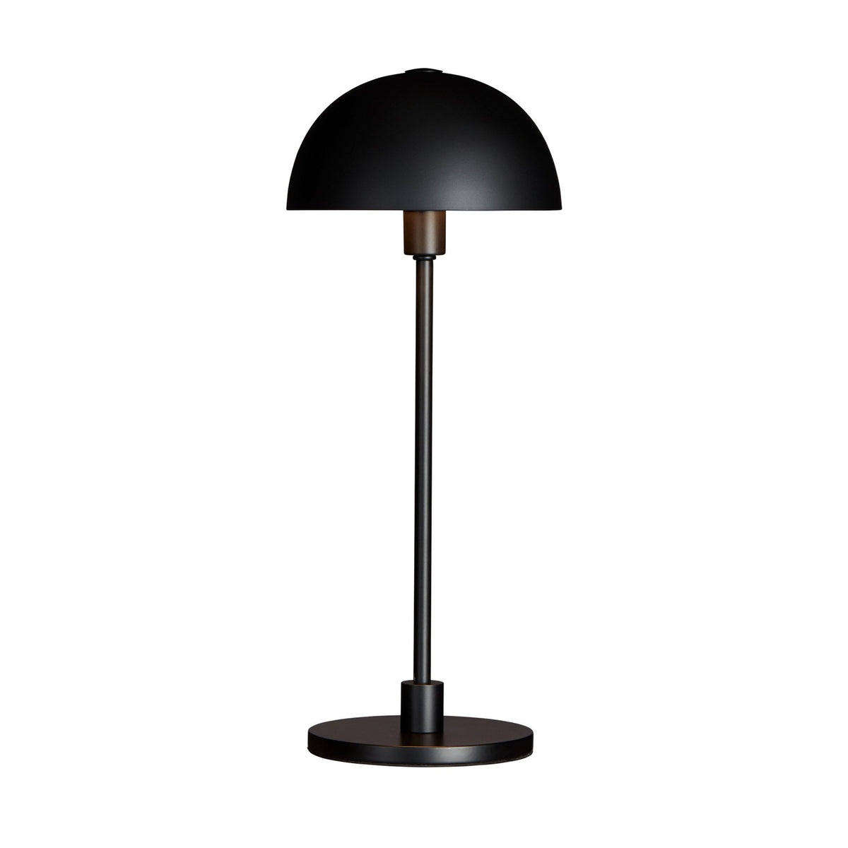 Vienda Mini Table Lamp In Black With Black Shade